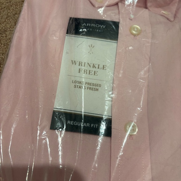Arrow Van Heusen Regular Long Sleeve Button Down Size 17-17 1/2 34/35 New! - Picture 2 of 10